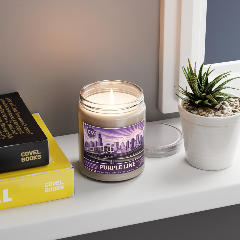 “Purple Line” Scented Soy Candle — 9oz