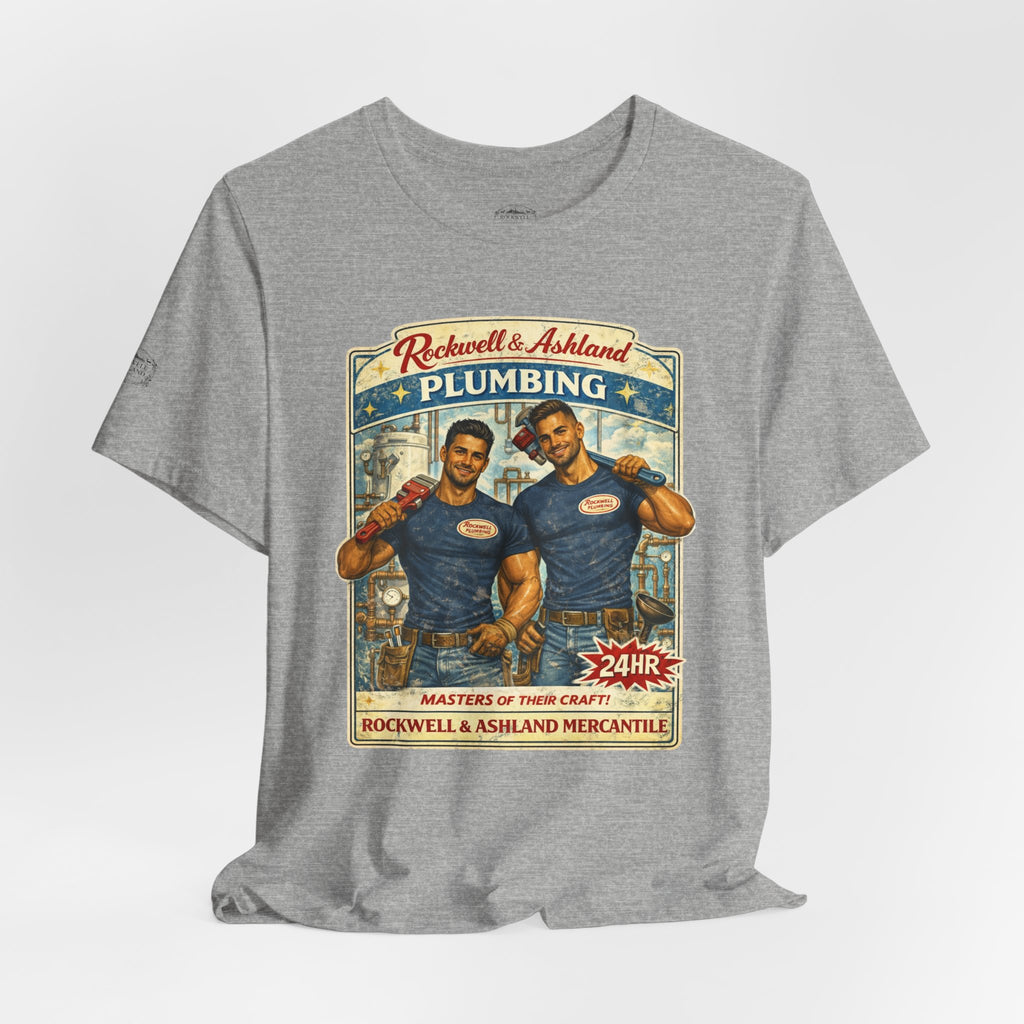 "Rockwell & Ashland Plumbing" Tee