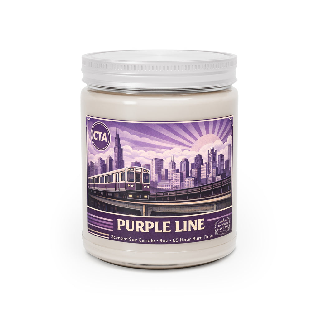 “Purple Line” Scented Soy Candle — 9oz