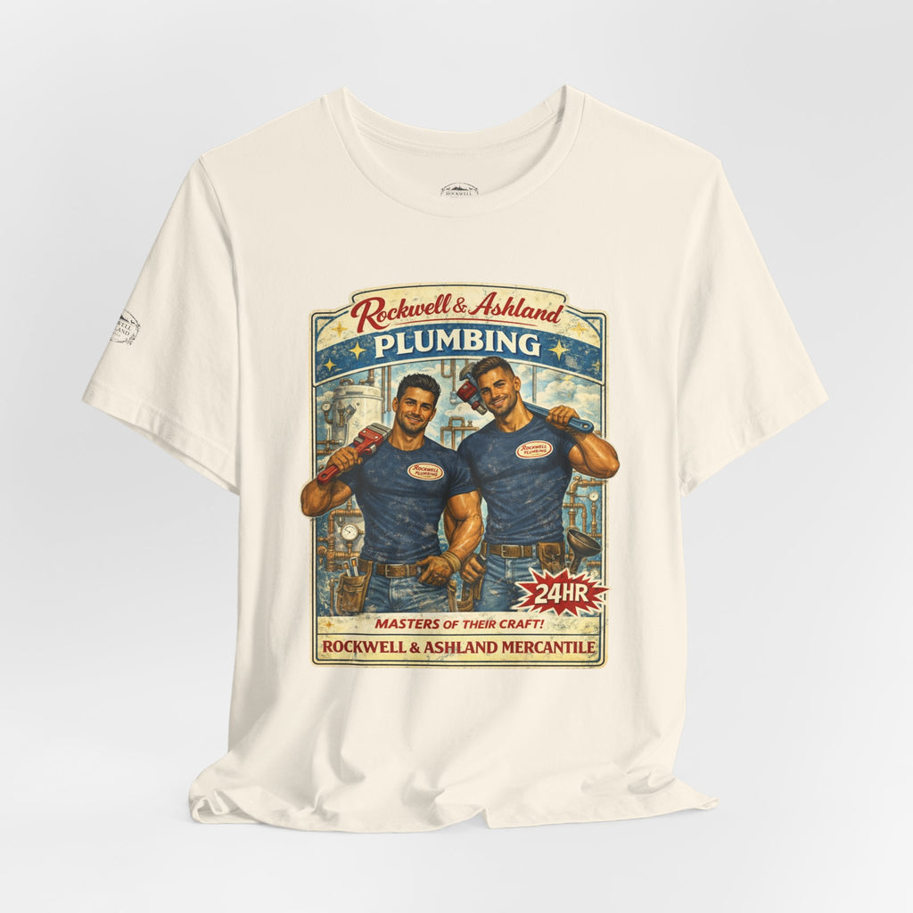 "Rockwell & Ashland Plumbing" Tee