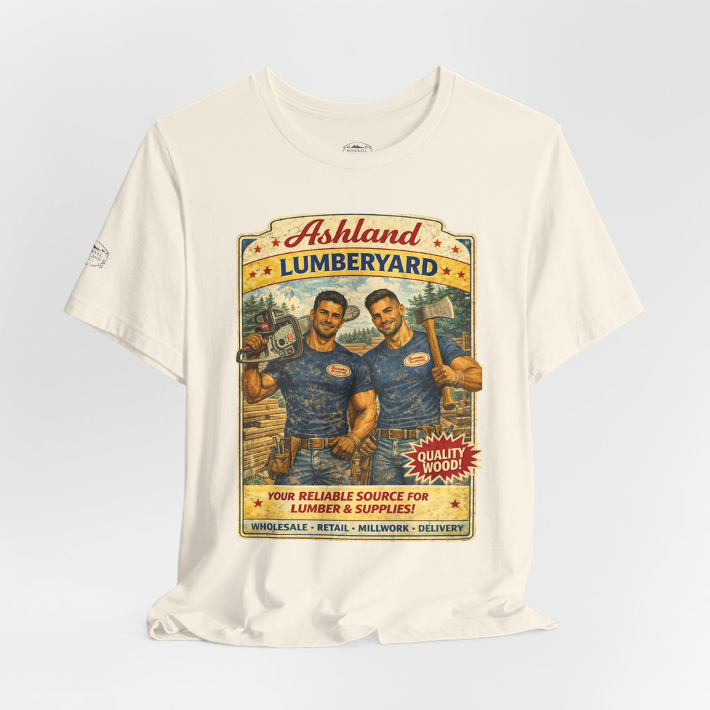 Ashland Lumberyard Vintage Tee — Retro Lumberjack Workshirt