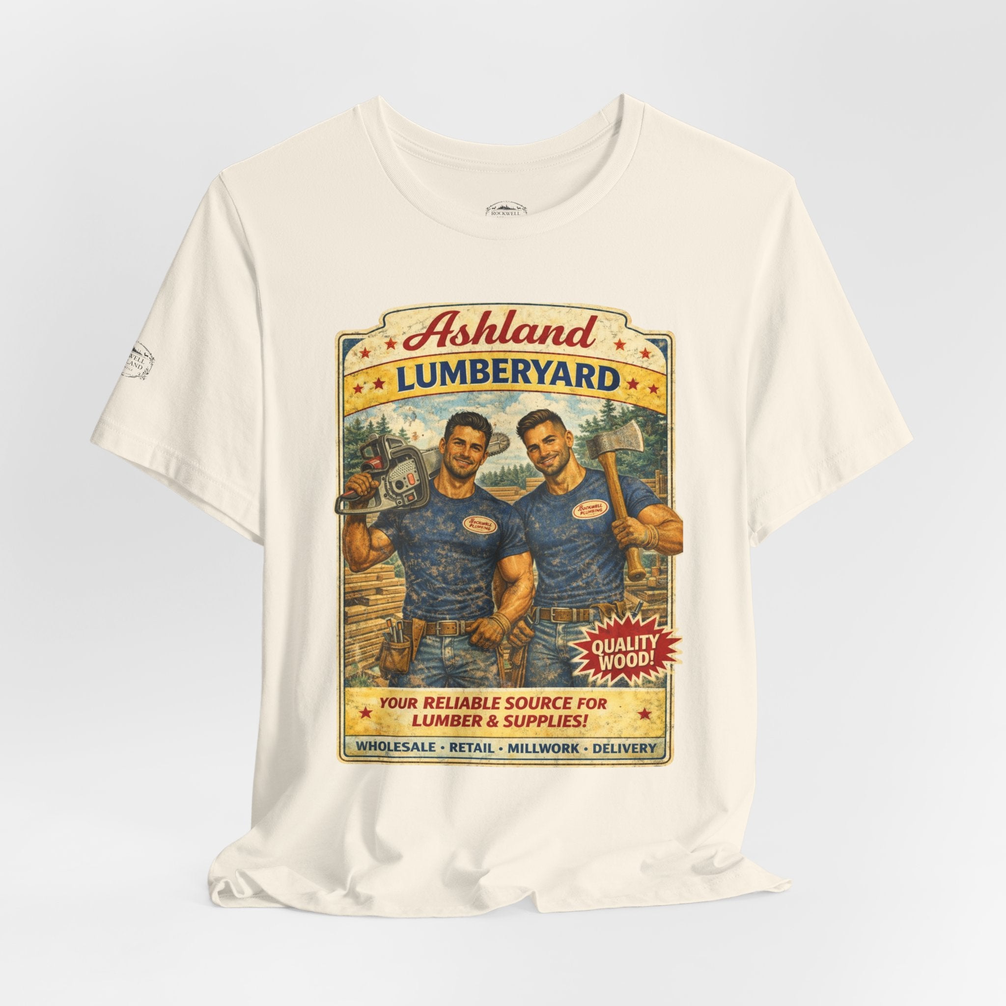 Ashland Lumberyard Vintage Tee — Retro Lumberjack Workshirt