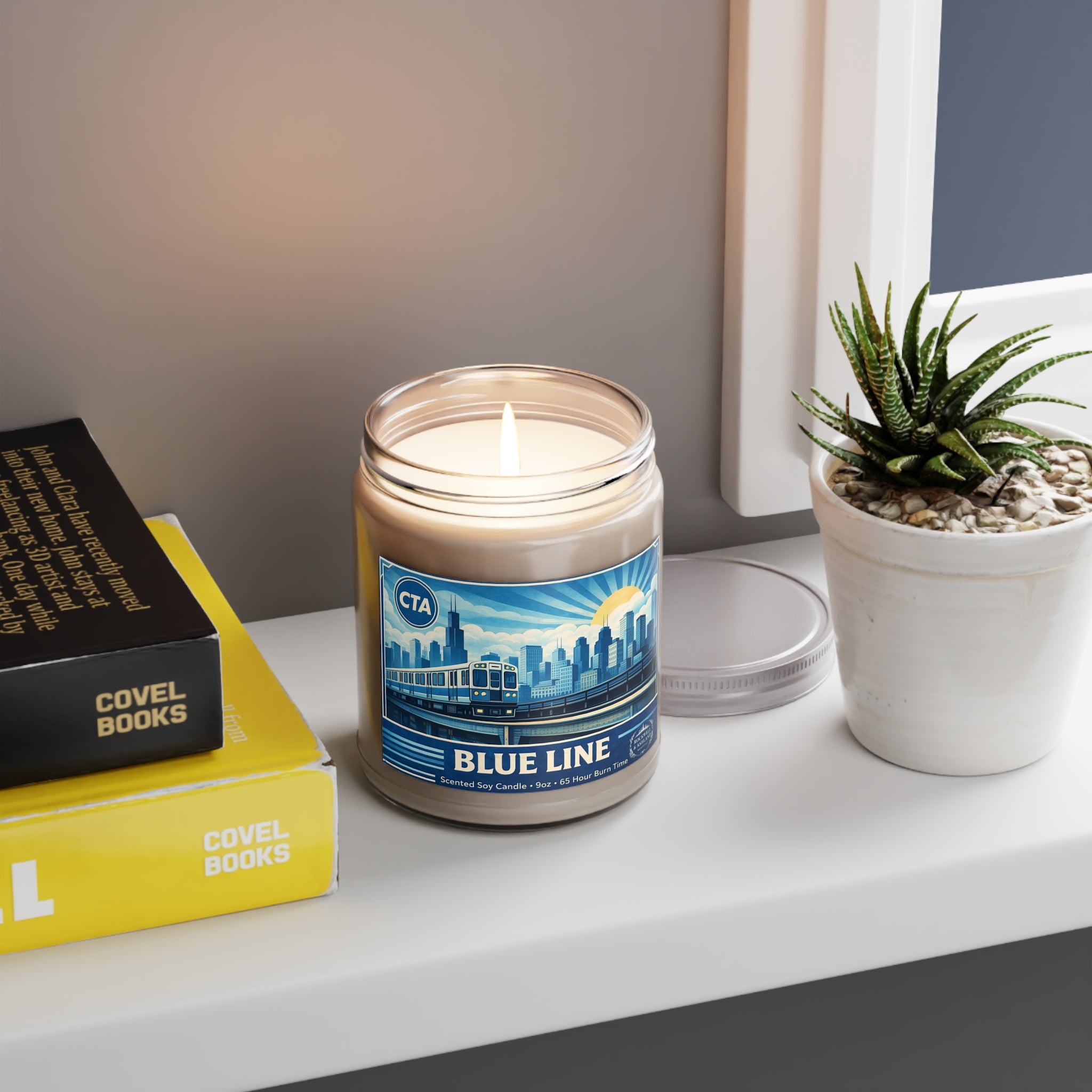 “Blue Line” Scented Soy Candle — 9oz