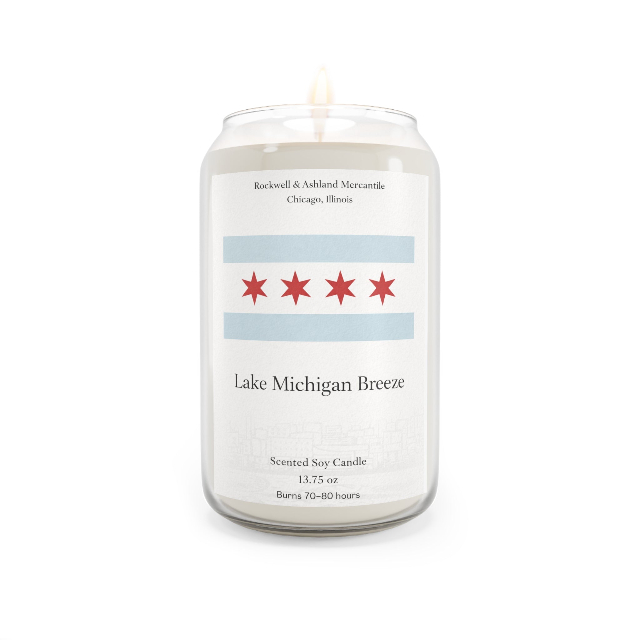 “Lake Michigan Breeze” Scented Soy Candle – 13.75 oz