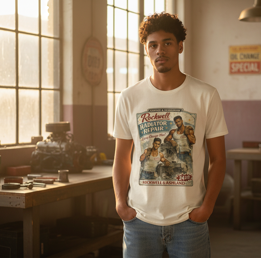 “Rockwell Radiator Repair" Short Sleeve T-Shirt