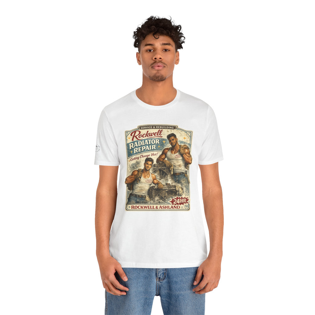 “Rockwell Radiator Repair" Short Sleeve T-Shirt