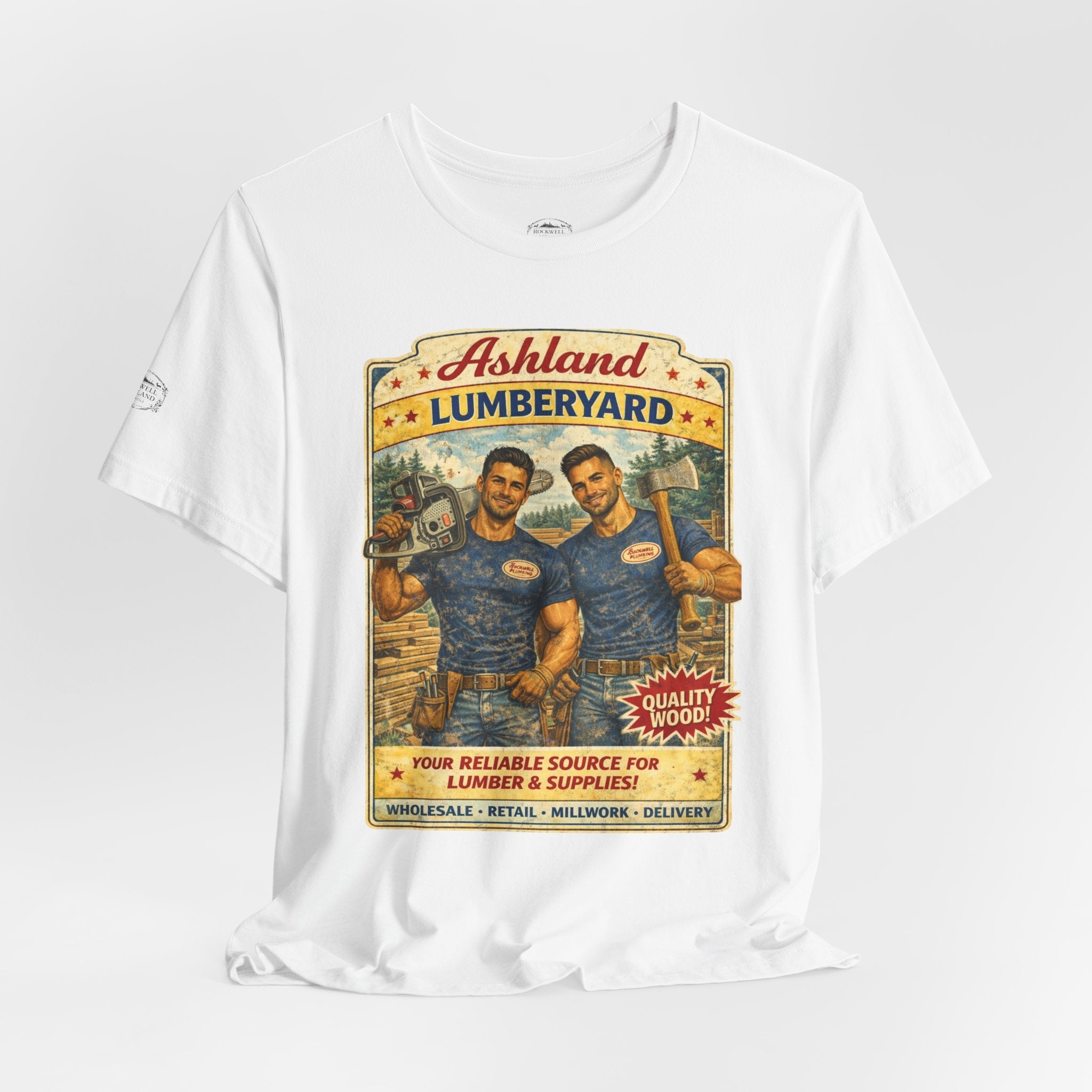 Ashland Lumberyard Vintage Tee — Retro Lumberjack Workshirt