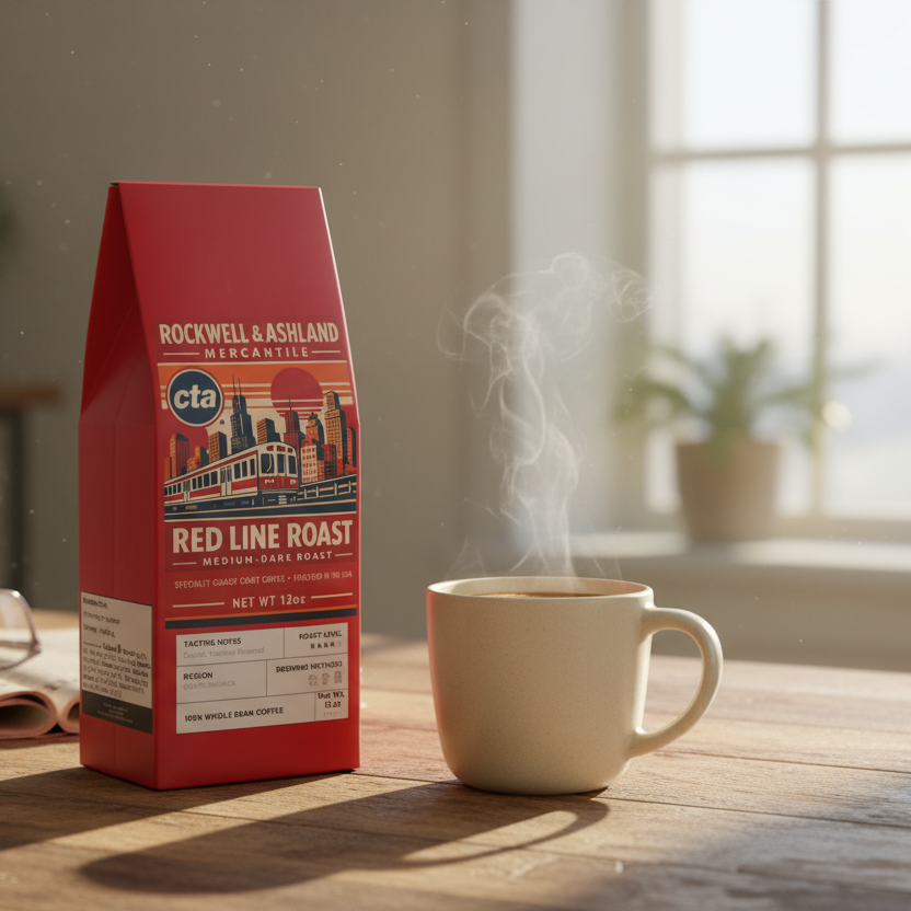R&A “Red Line Roast” (Medium-Dark Roast, whole bean) 12oz