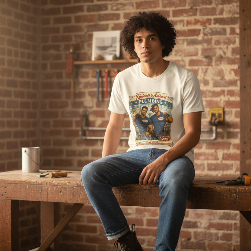 "Rockwell & Ashland Plumbing" Tee