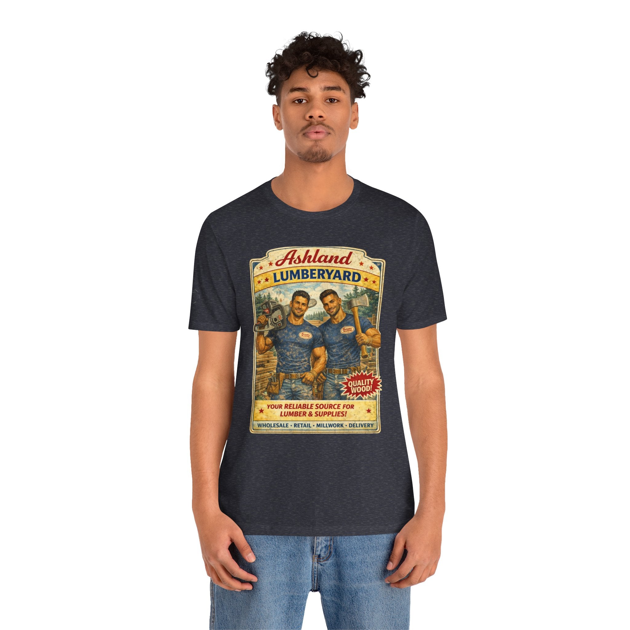 Ashland Lumberyard Vintage Tee — Retro Lumberjack Workshirt