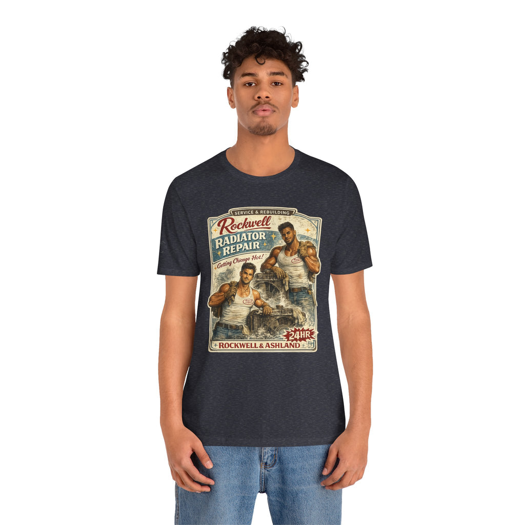 “Rockwell Radiator Repair" Short Sleeve T-Shirt