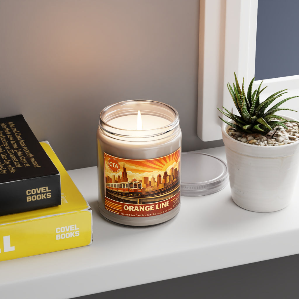 “Orange Line” Scented Soy Candle — 9oz