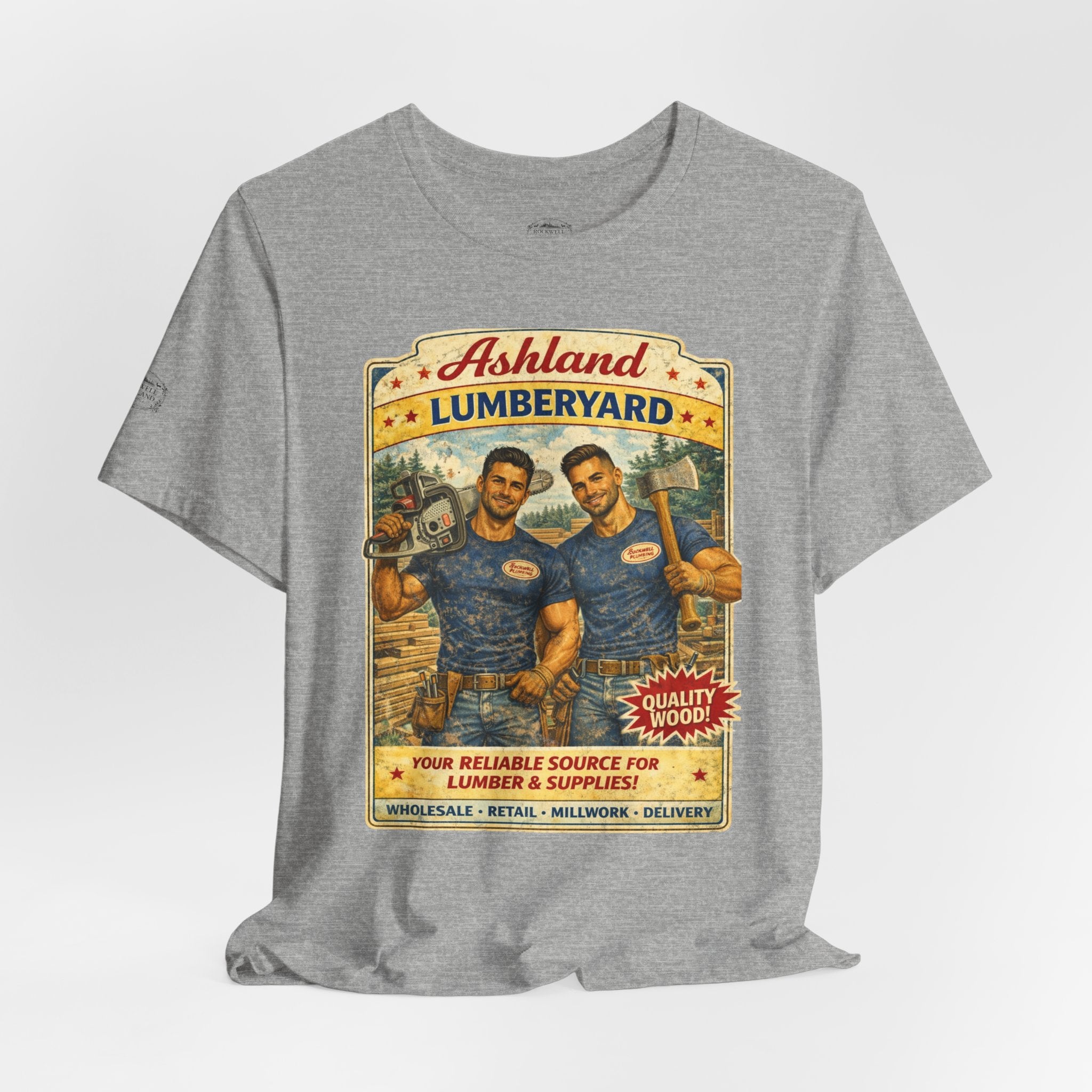 Ashland Lumberyard Vintage Tee — Retro Lumberjack Workshirt