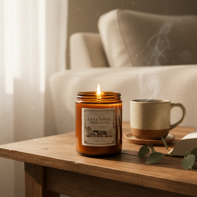 Lake Shore Morning | 8 oz Fine Fragrance Soy Candle