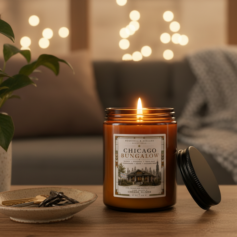 Chicago Bungalow | 8 oz Fine Fragrance Soy Candle