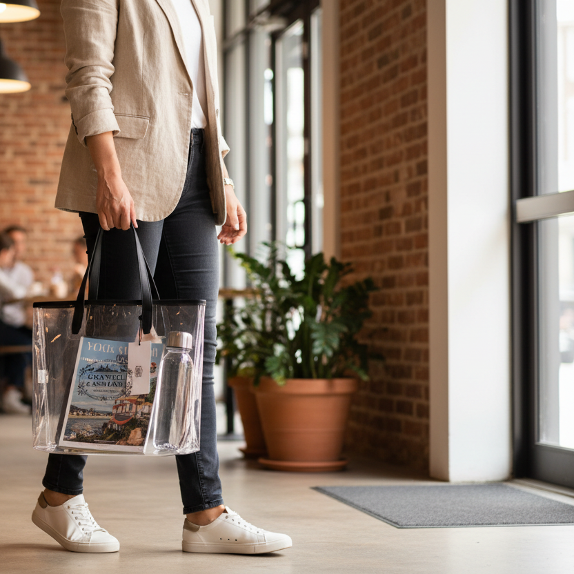 “R&A Signature” Clear tote bag