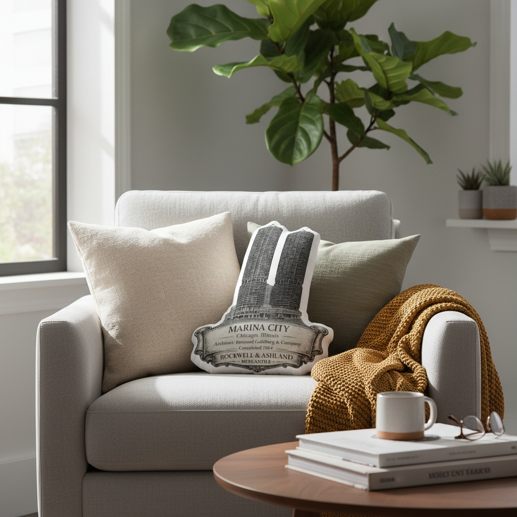 R&A Marina City shaped pillow