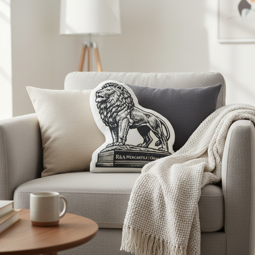 Chicago Lion shaped pillow