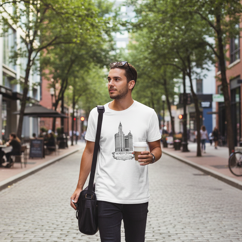 R&A “Wrigley Building” Short Sleeve Tee