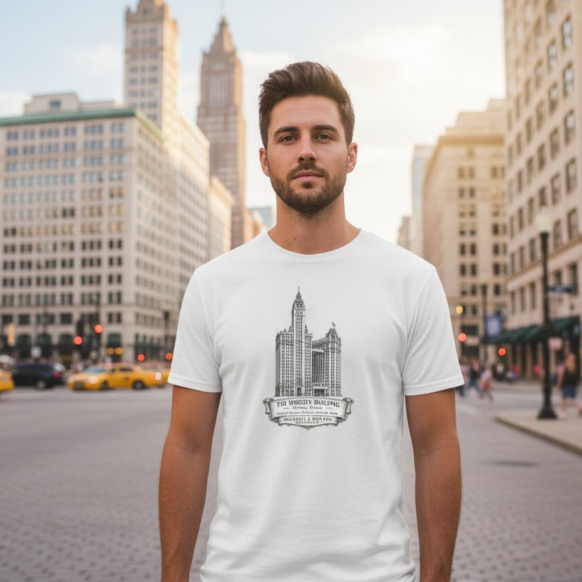 R&A “Wrigley Building” Short Sleeve Tee