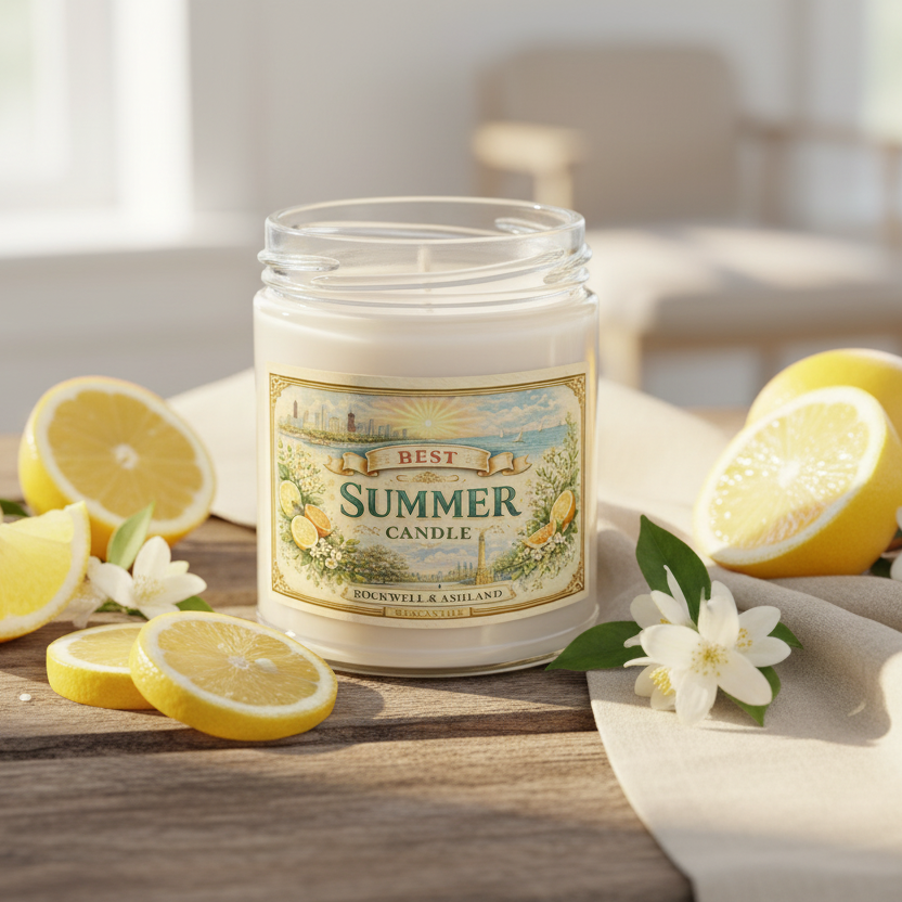 “Best Summer” Sea Salt & Orchid Candle
