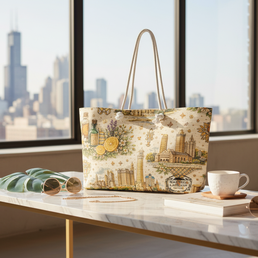 Lakeshore Prairie Oversized weekender bag