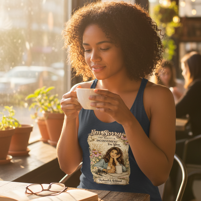 “Inconvenient Reality” Women's Racerback Tank